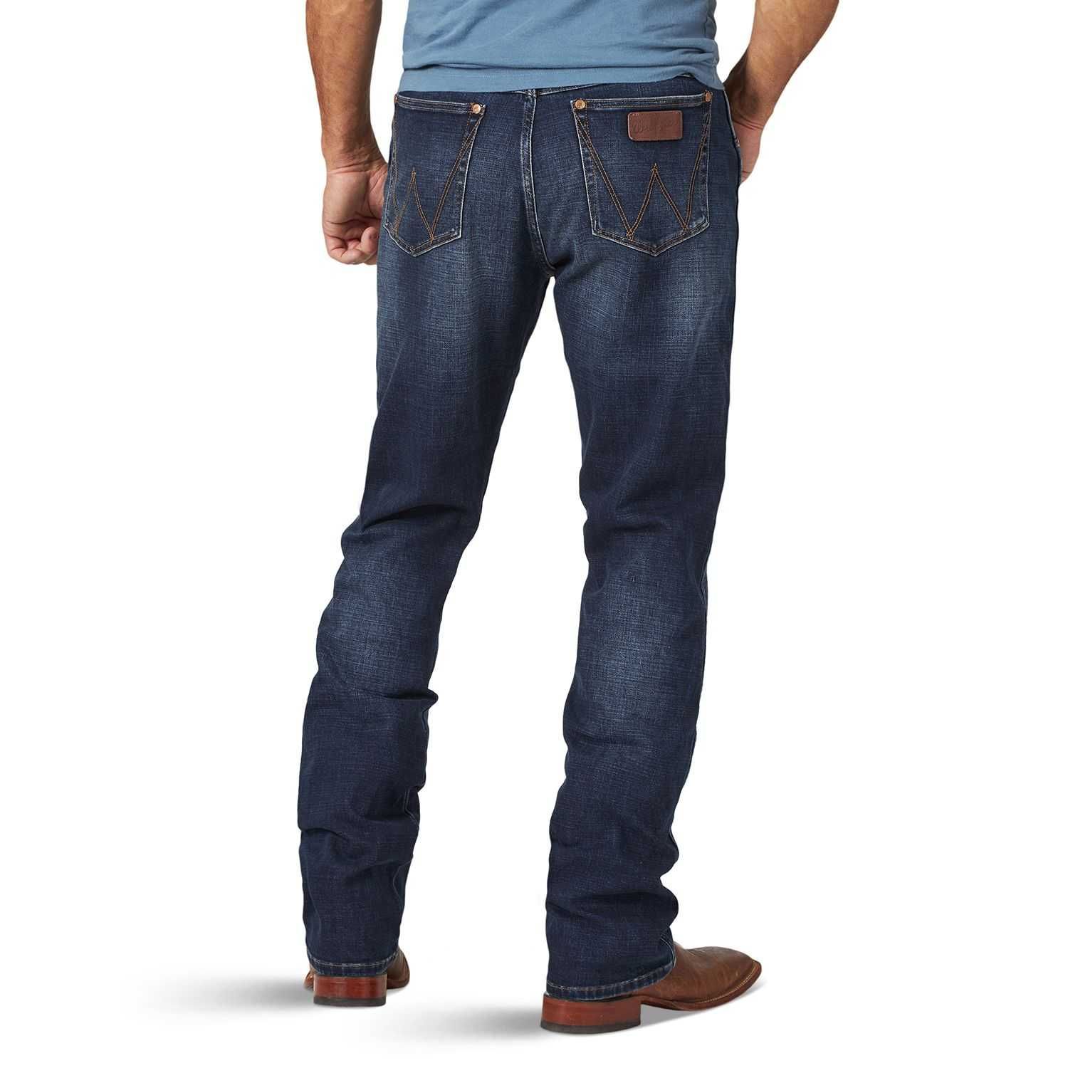 Wrangler Mens Premium Retro Slim Straight Jeans