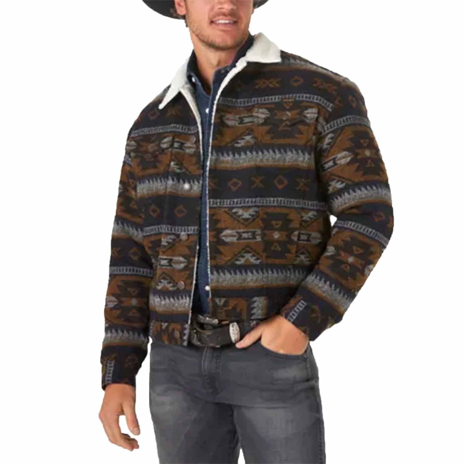 Wrangler aztec jacket mens Clearance