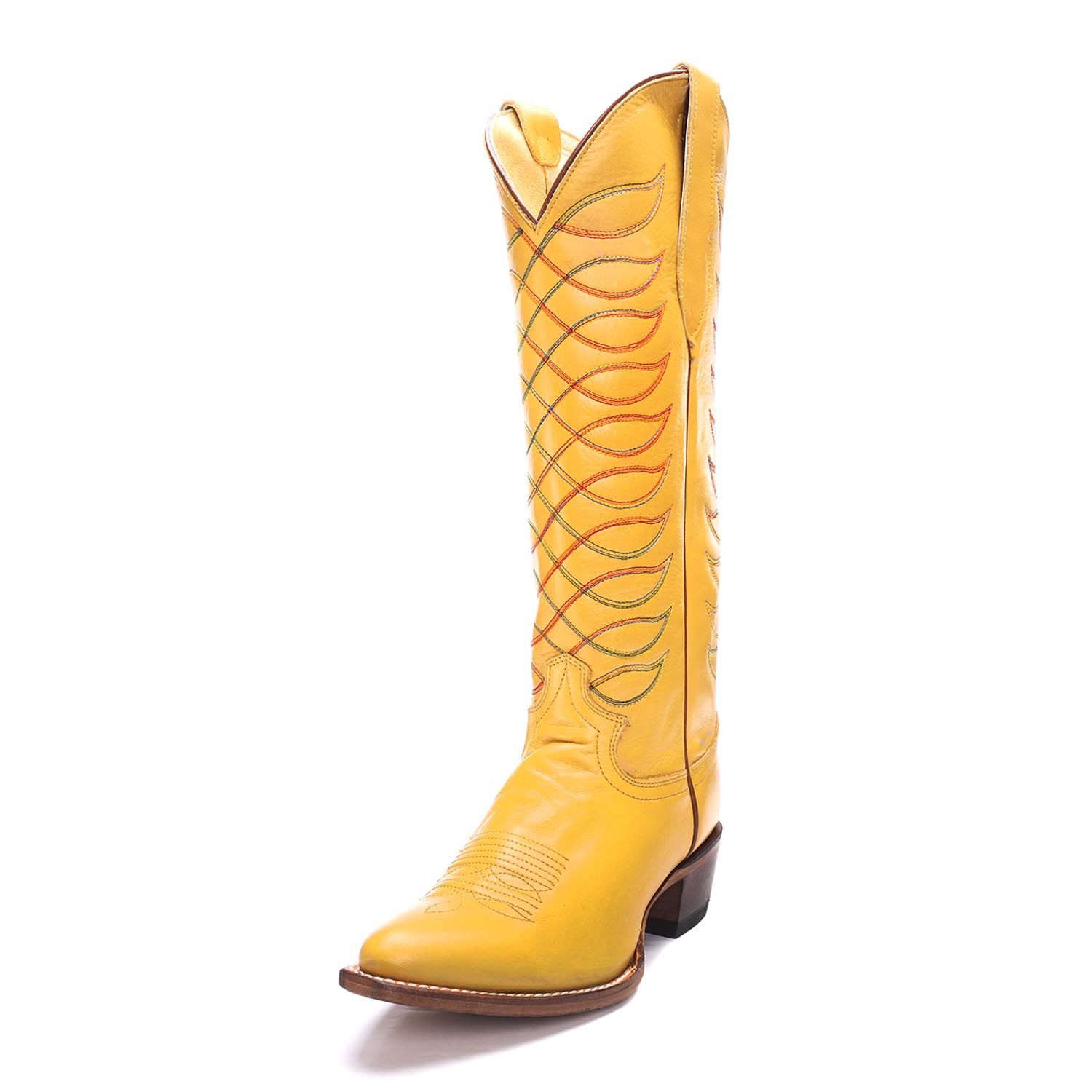 Womens yellow cowboy boots outlet