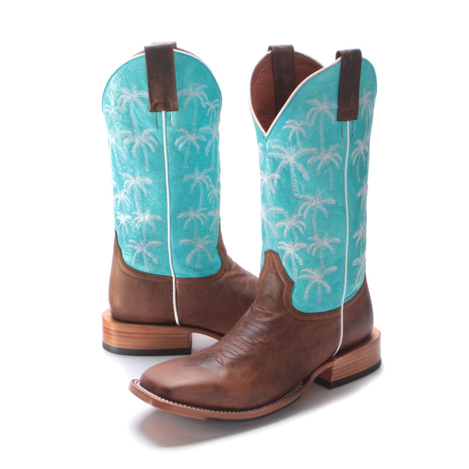 BootDaddy with Horse Power Mens Palm Tree Cowboy Boots