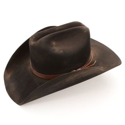 ryste artilleri Larry Belmont Stetson Boss of The Plains 4x Black Cowboy Hats