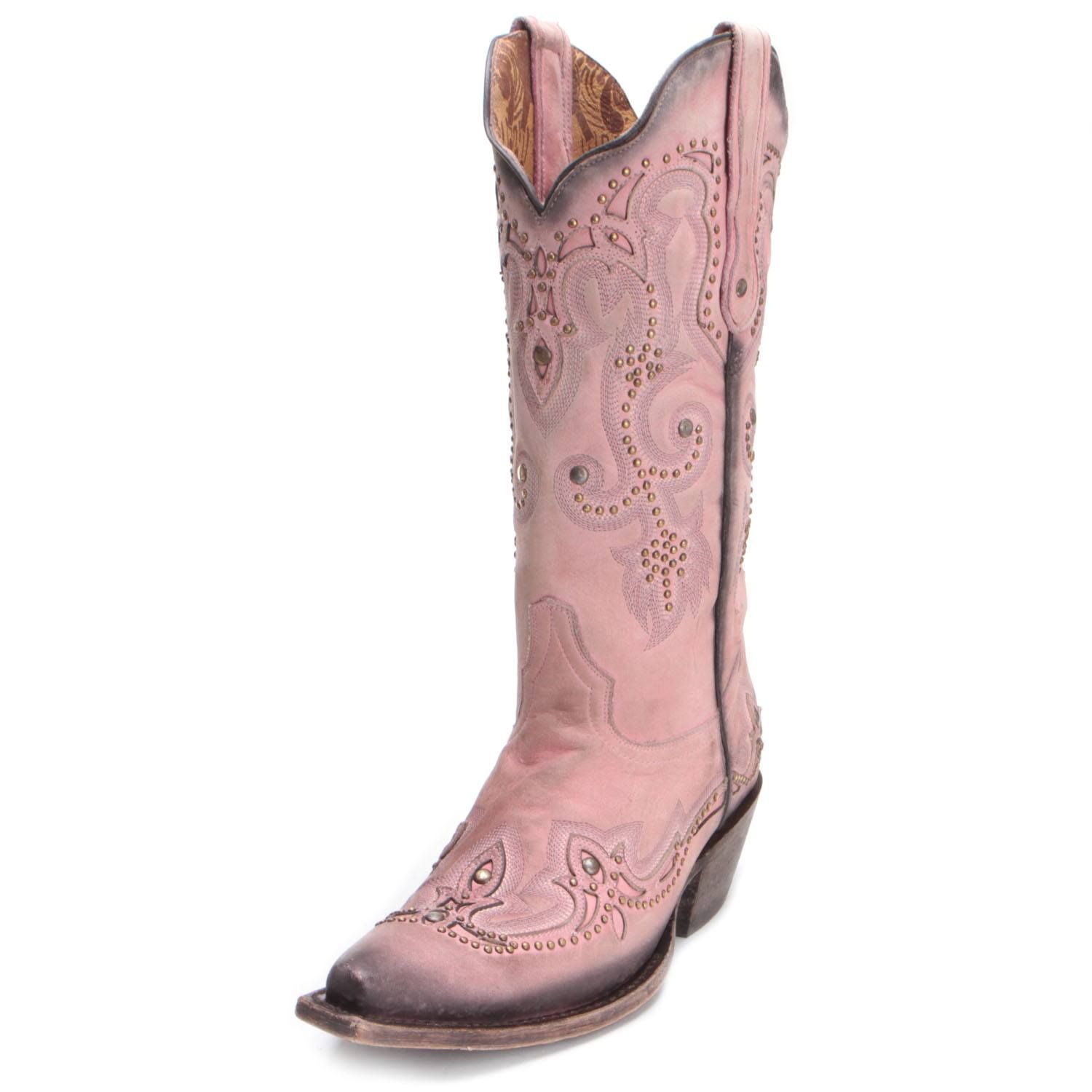 Pink cowboy boots for ladies shop