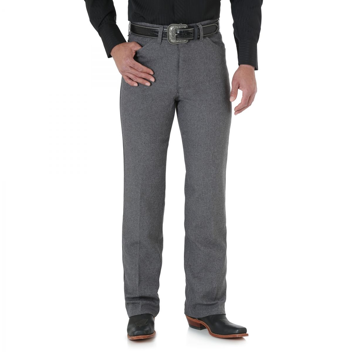 Wrangler Mens Wrancher Dress Pants Gray