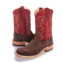 BootDaddy with Anderson Bean Mens Red Suede Kudu Cowboy Boots