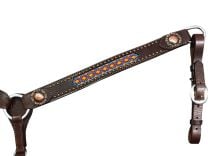 Circle Y Copper Beaded Breast Collar