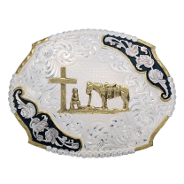 Montana Silversmiths Praying Cowboy Buckles