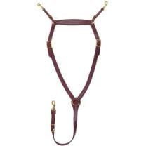 Tucker Saddlery Brass Montreal Breast Straps (Brown)