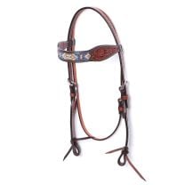 Bar H Equine Aztec Gold Browband Headstall