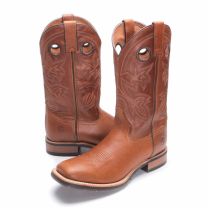 BootDaddy with Double H Mens Vintage Tan Cowboy Boots