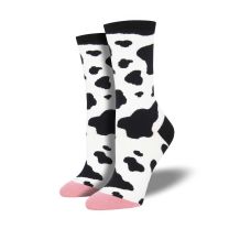 Western Womens Cow Print Boot Socks
