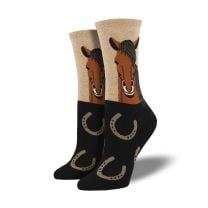 Western Womens Horse Portrait Boot Socks