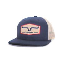 Kimes Ranch Replay Navy Logo Trucker Cap