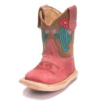 Roper Cowbabies Infant Floral Western Boots Pink