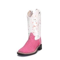 Old West Children Girls Paint Splatter Cowboy Boots VB9159