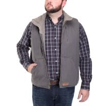 BootDaddy Ranch Mens Slate Canvas Concealed Carry Vest