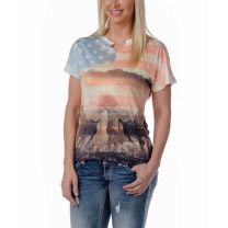 Liberty Wear Womens Country Life Sublimation Tee