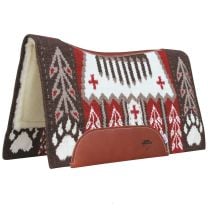 Professional's Choice Cherry Bearpaw Contoured Performance Saddle Pad (30x34)