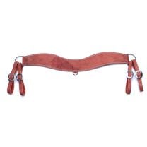 Berlin Custom Leather Company Roughout Steer Tripper Breast Collar