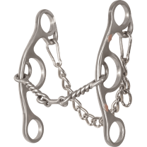 Classic Equine Diamond Short Shank II Twisted Wire Dogbone Bit