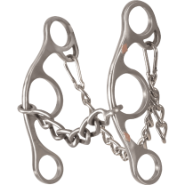 Classic Equine Diamond Short Shank Chain Bit