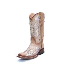 Corral Youth Glitter Inlay Cowboy Boots T0117