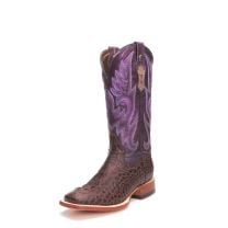 Tanner Mark Womens Hornback Caiman Print Cowboy Boots