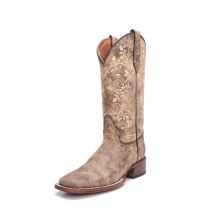 Circle G Womens Floral Embroidery Cowboy Boots L5717