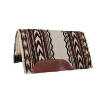 Arrowhead Fleece Bottom Saddle Pad (Brown/Cream)