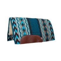 Arrowhead Fleece Bottom Saddle Pad (Turquoise/Brown)