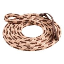 Mustang Eye Slide Lead Rope (Brown/Cream)