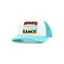 Kimes Ranch Steer Logo Aqua Trucker Cap