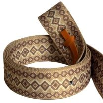 Mustang Brown Snakeskin Latigo Tie Strap