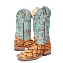 BootDaddy Macie Bean Womens Turquoise Big Bass Boots