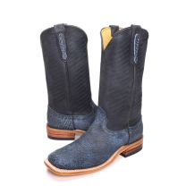 BootDaddy Fenoglio Mens Blue Buffalo Cowboy Boots