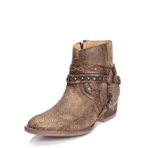 Circle G Womens Studded Harness Ankle Boots Q0094