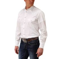 Roper Mens Western Silver Stripe Snap Shirt