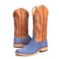 BootDaddy Anderson Bean Mens Sueded Blue Elephant Boots