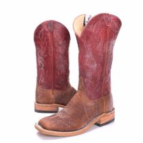 BootDaddy Anderson Bean Mens Tumbled Bison Cowboy Boots