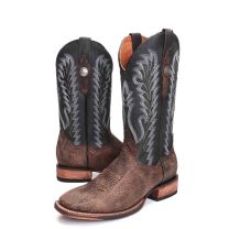 BootDaddy Dan Post Mens Distressed Bison Cowboy Boots