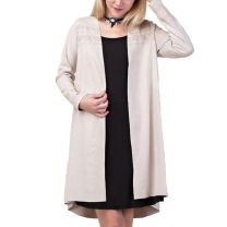 Vocal Womens Soft Suede Cardigan Jacket