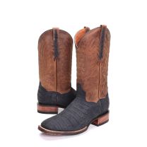 BootDaddy Dan Post Mens Sueded Dusk Caiman Boots