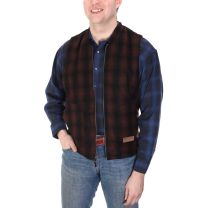 BootDaddy Ranch Mens Plaid Wool Concealed Carry Vest – Choose Black or Brown