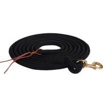 Mustang Black Braided Poly Lead Rope
