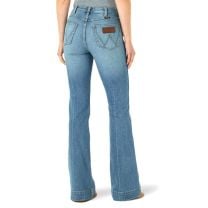 Wrangler Retro Womens Green Jean Katie High Rise Trouser Jeans