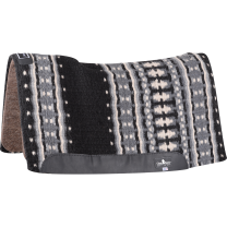 Classic Equine Blanket Top Felt Pad (Black and Grey)