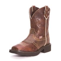 Justin Womens Gypsy Square Toe Cowgirl Boots Brown