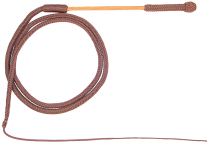 Mustang Brown Braided Bull Whip