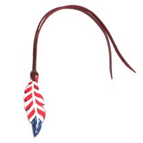 Rafter T Ranch Company USA Feather Saddle Ornament, Small