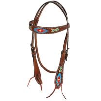 Oxbow Southwest Hand Painted Browband Headstall
