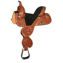 Circle Y Tammy Fischer Daisy Treeless Barrel Saddle (13.5”, Wide Tree Free)